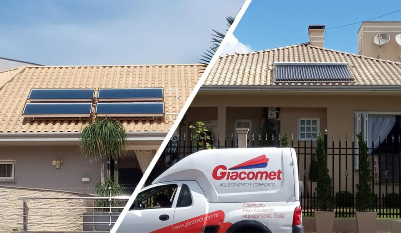 J pensou em um sistema de aquecimento solar?