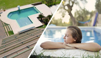 Sua piscinas aquecida durante todo ano, com sistema solar